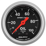 AUTO METER 3321 2IN OIL PRESS, 0-100 PSI, MECH, SPORT-COMP