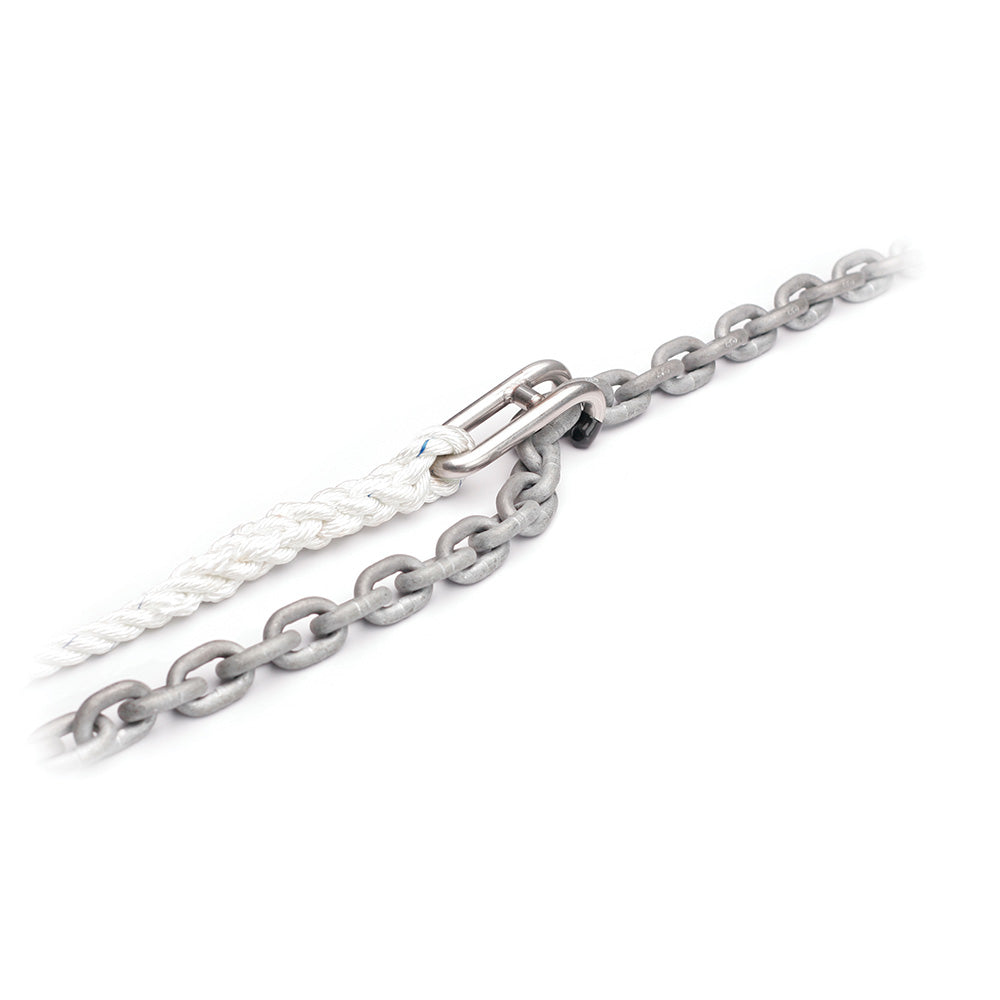 C. Sherman Johnson "Captain Hook" Chain Snubber Small Snubber Hook f/1/4" &amp; 5/16" Chain w/12' of 1/2" 3 Strand Nylon