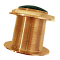 Echonautics Bronze Low-Profile Thru-Hull Medium-Frequency CHIRP Transducer - 1kW, 12&deg; Tilt, 85-135kHz