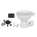 Jabsco Quiet Flush E2 Raw Water Toilet Compact Bowl Soft Close Lid