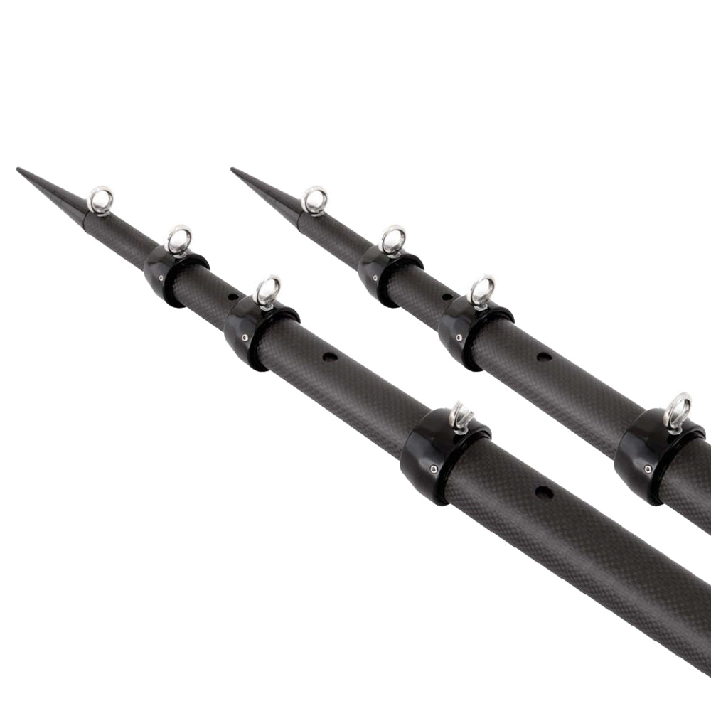 Tigress 15' Xd 3k Carbon Fiber Telescoping Outrigger Poles - Matte /