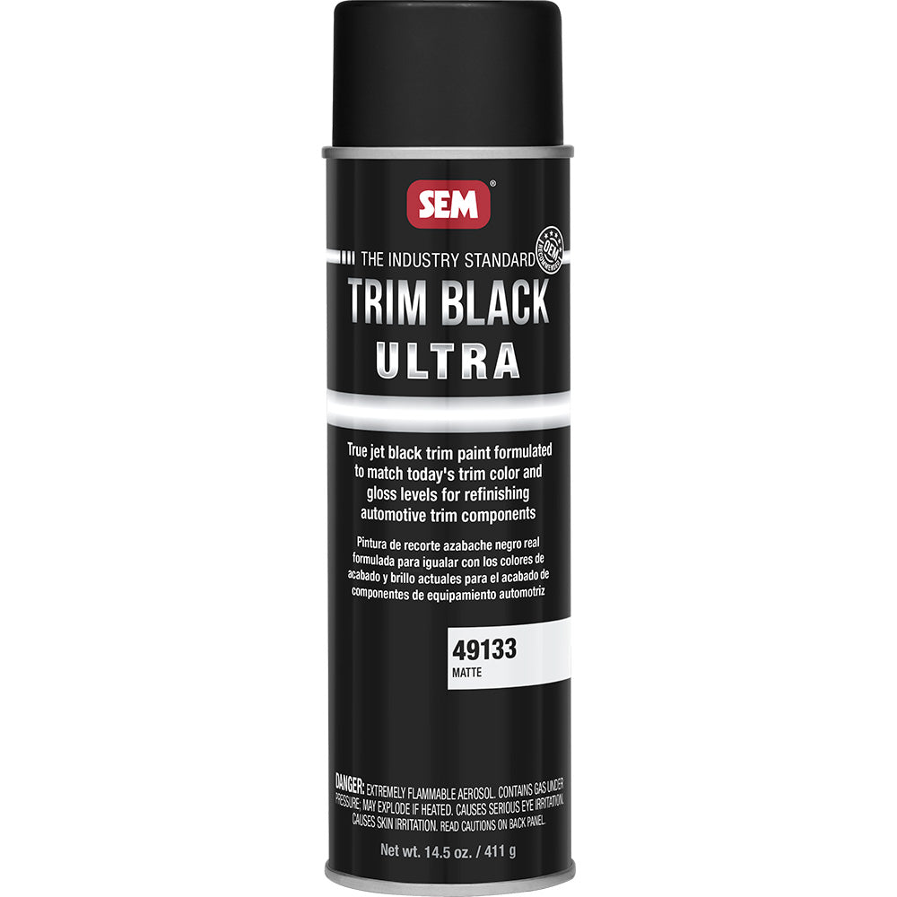 SEM Trim Black Ultra - 20oz Aerosol Can - Matte Finish