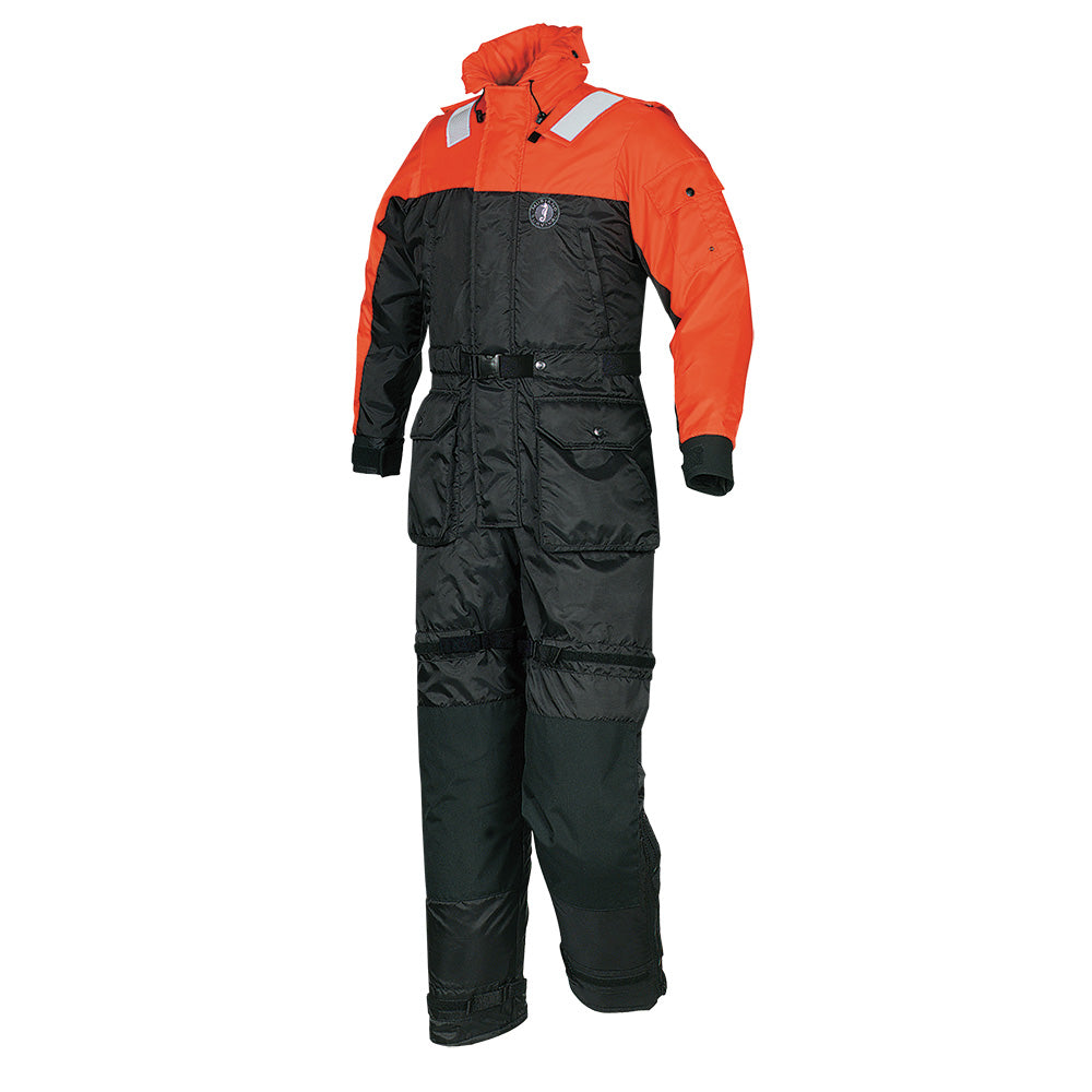 Mustang Deluxe Anti-Exposure Coverall &amp; Worksuit GS Version - Orange/Black - MED