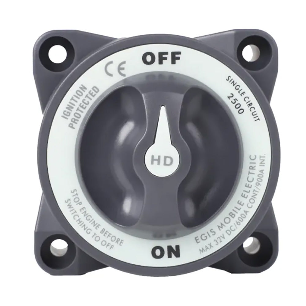 Egis Battery Switch - Heavy Duty-Series 600A - Off/On