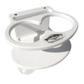 Deep Blue Marine Double Slim Can Drink Holder &amp; Cell Phone - White