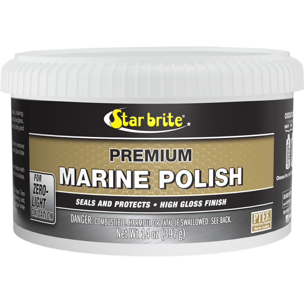 Star brite Premium Marine Polish - UV Protection &amp; High Gloss Finish - 14 oz