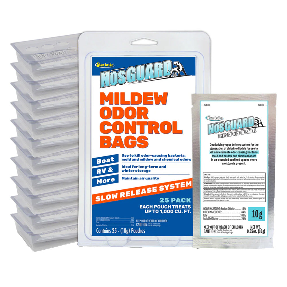 Star brite NosGUARD Mildew Odor Control Bags Slow Release System *25-Pack