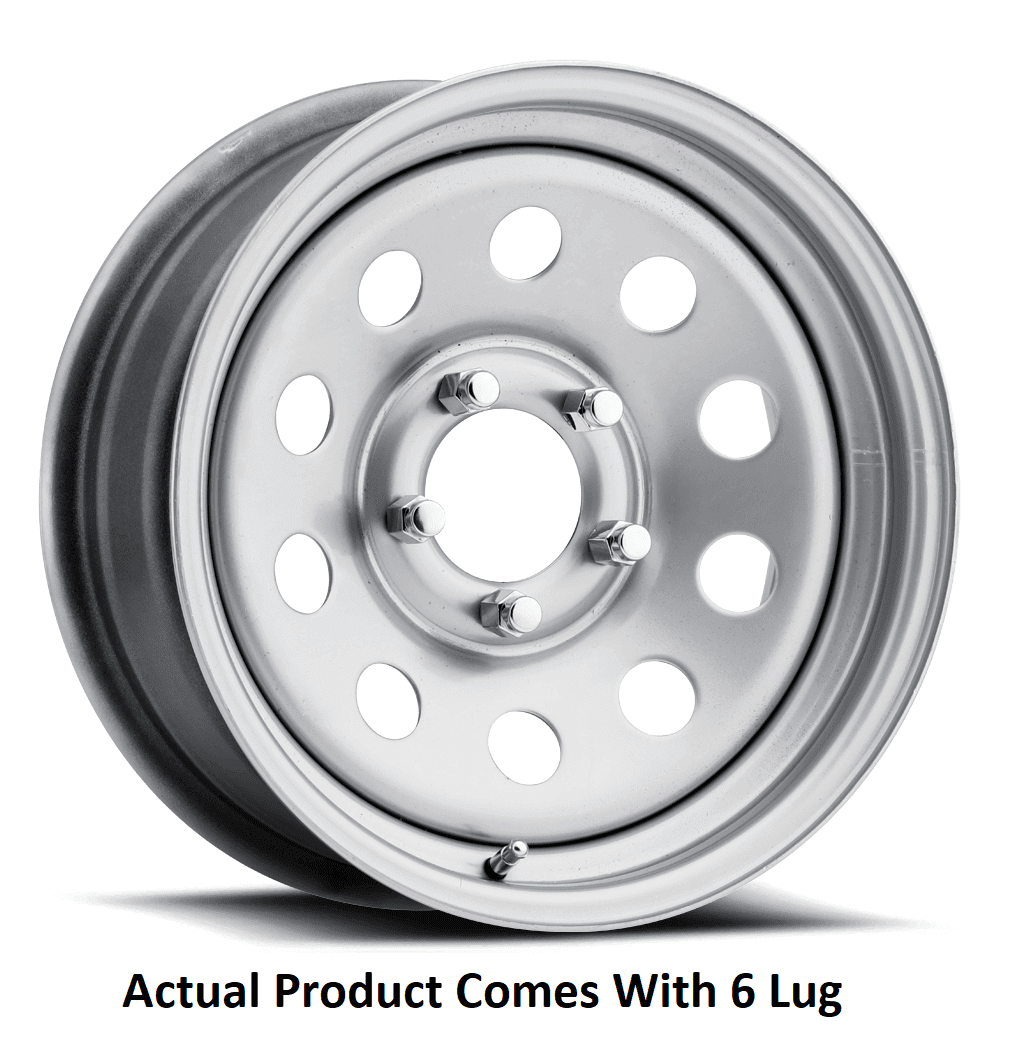 16X6.00 6/5.5 Sup Silver F284