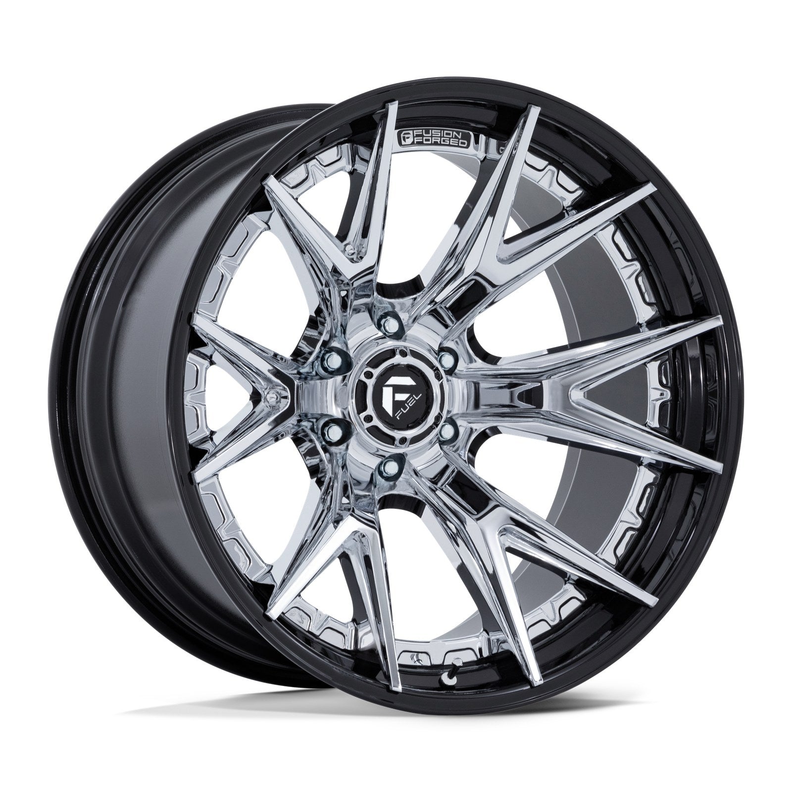 Fuel 1PC Catalyst 24X12 8X180 124 -44 Chr G-Blk