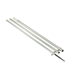 Lee's 12' MKII Bright Silver Pole w/Black Spike - 