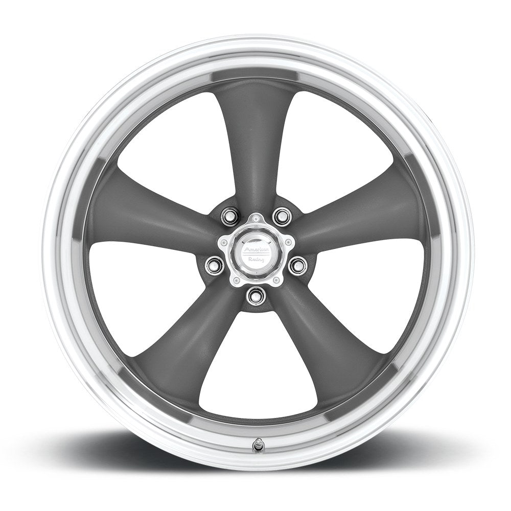 American Racing Vintage VN215 TT-II 1PC 17X8 BLANK GRAY 114-127