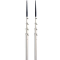 Lee's 16.5' Bright Silver Black Spike Telescopic Poles f/Sidewinder