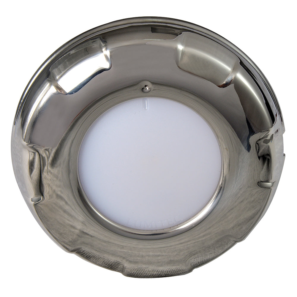 Lumitec Aurora - LED Dome Light - Polished SS Finish - 2-color / Dimming