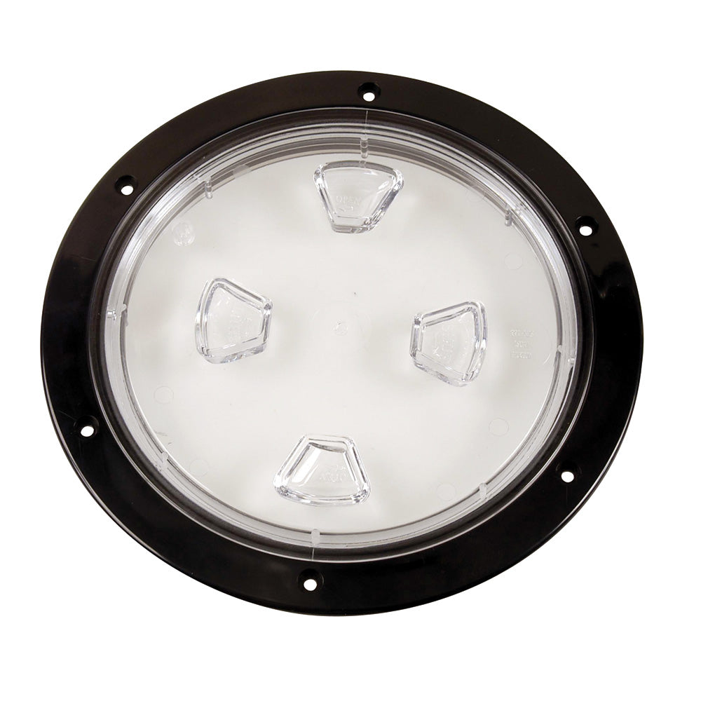 Beckson 8" Clear Center Screw-Out Deck Plate