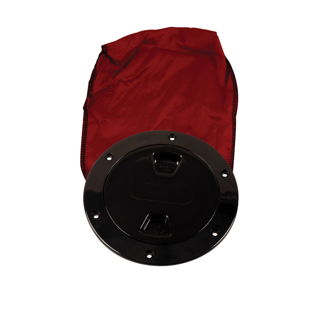 Beckson 4" Stow-away Deck Plate - W/12" Bag