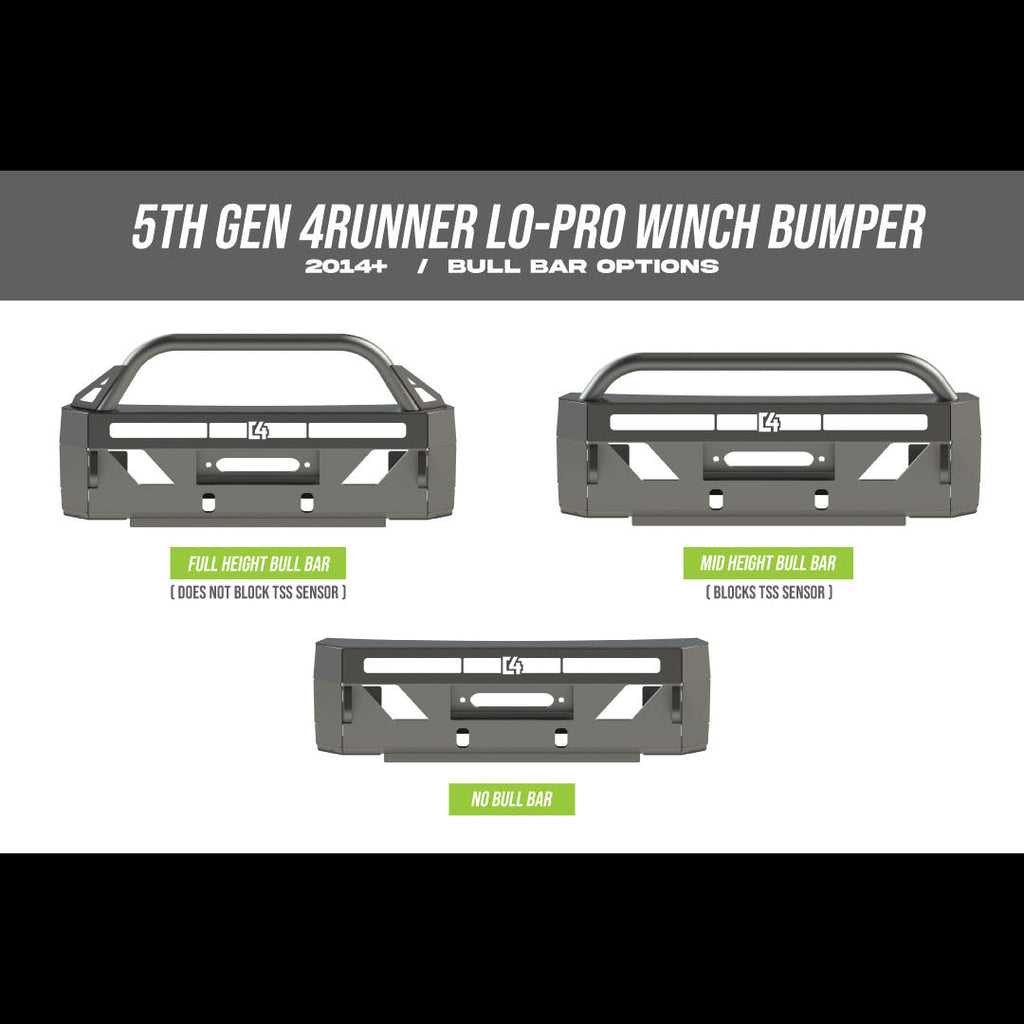 4Runner Lo-Pro Winch Bumper / 5th Gen / 2014-2024
