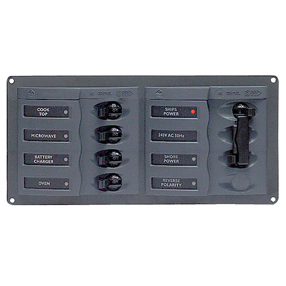 Bep AC Circuit Breaker Panel W/o Meters, 4 Way Panel 2 Mains