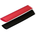 Ancor Adhesive Lined Heat Shrink Tubing (ALT) - 3/4" x 3" - 2-Pack - Black/Red