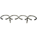 Whitecap Top Mount Ring SS Cup Holder - 4-Drink - Stud Mount