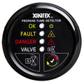 Fireboy-Xintex Propane Fume Detector w/Automatic Shut-Off &amp; Plastic Sensor - No Solenoid Valve - Black Bezel Display