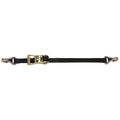 CargoBuckle Ratchet Strap Tie-Down w/Double J-Hooks &amp; Keeper - 1" x 12'