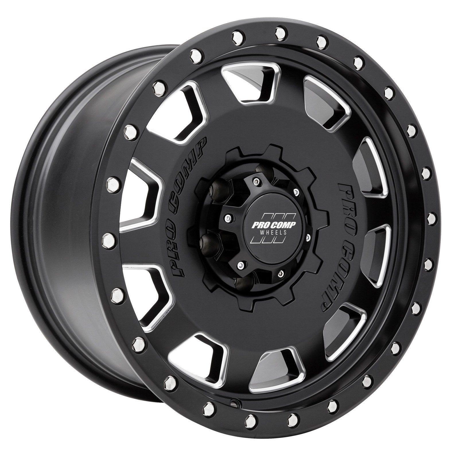 Pro Comp Alloys HAMMER 18X9 6X5.5 108 +0 S-BLK MILL