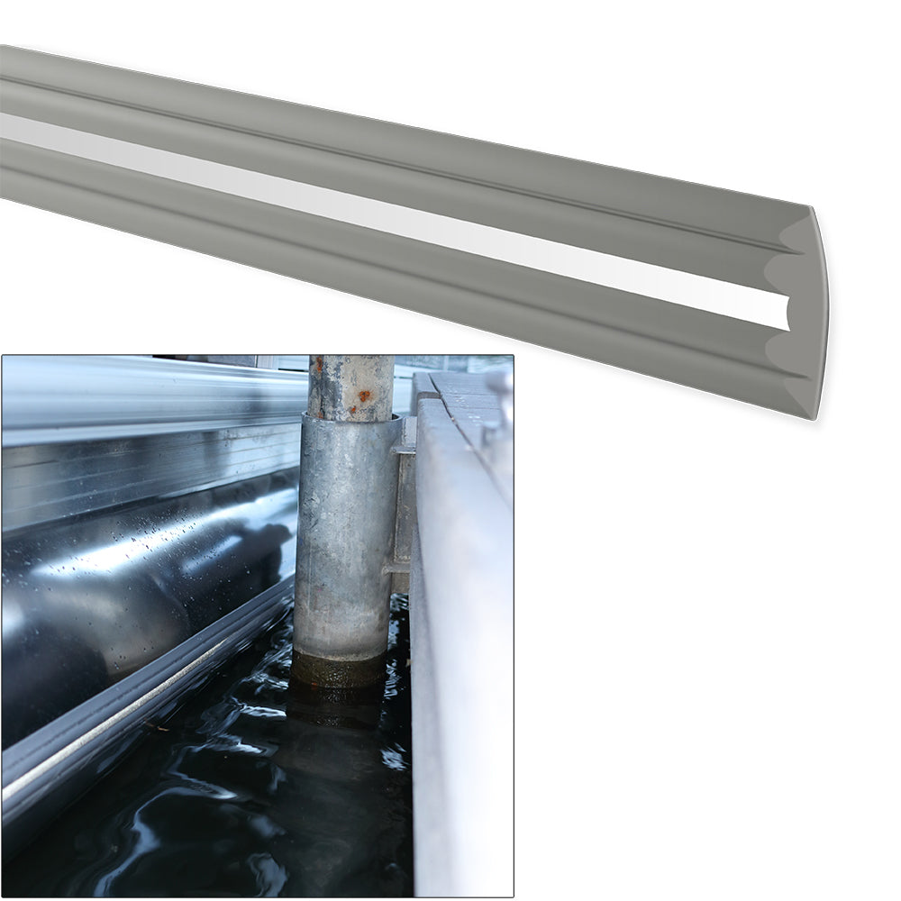 Megaware PontoonGuard&reg; - 40' Kit - (2) 20' Guards f/Pontoon Up To 25' - Gray