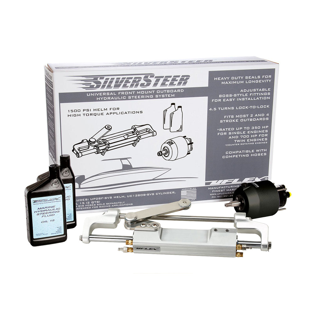 Uflex SilverSteer&trade; Universal Front Mount Outboard Hydraulic Tilt Steering System - 1500PSI V1