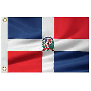 Taylor Made Dominican Republic Flag 12" x 18" Nylo