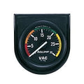 AUTO METER 2337 2IN VACUUM, 30 IN. HG, IN STEEL PANEL, BLACK