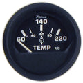Faria Euro Black 2" Cylinder Head Temperature Gauge (60 to 220&deg; F) with Sender