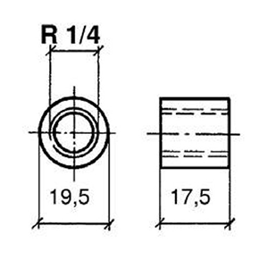 Veratron Pyrometer Sensor Threaded Bushing f/Weldi