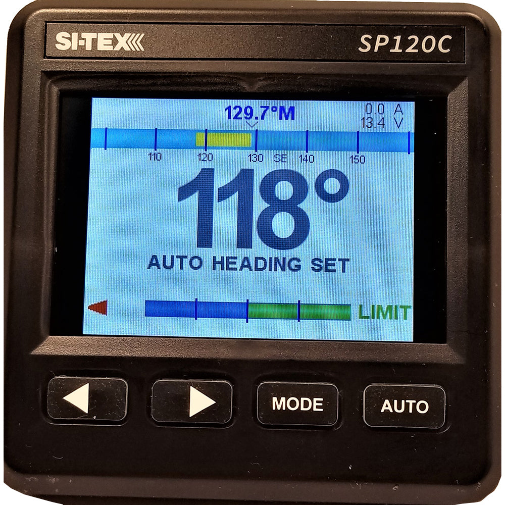 SI-TEX SP-120 Color System w/Rudder Feedback &amp; 18CI Pump
