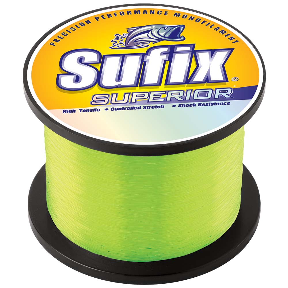Sufix Superior Hi-Vis Yellow Monofilament - 20lb - 11745 yds