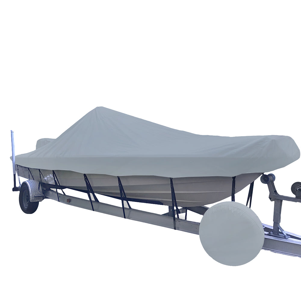Carver Sun-DURA&reg; Styled-to-Fit Boat Cover f/19.5' V-Hull Center Console Shallow Draft Boats - Grey