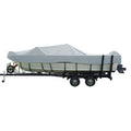Carver Sun-DURA&reg; Wide Series Styled-to-Fit Boat Cover f/20.5' Aluminum V-Hull Boats with Walk-Thru Windshield - Grey