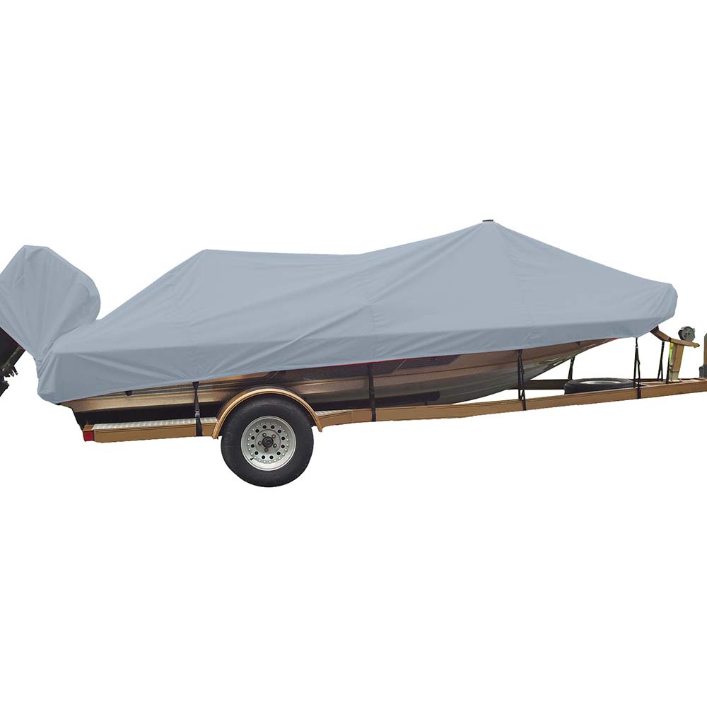 Carver Sun-DURA&reg; Styled-to-Fit Boat Cover f/17.5' Wide Style Bass Boats - Grey