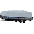 Carver Sun-DURA&reg; Styled-to-Fit Boat Cover f/23.5' Pontoons w/Bimini Top &amp; Partial Rails - Grey