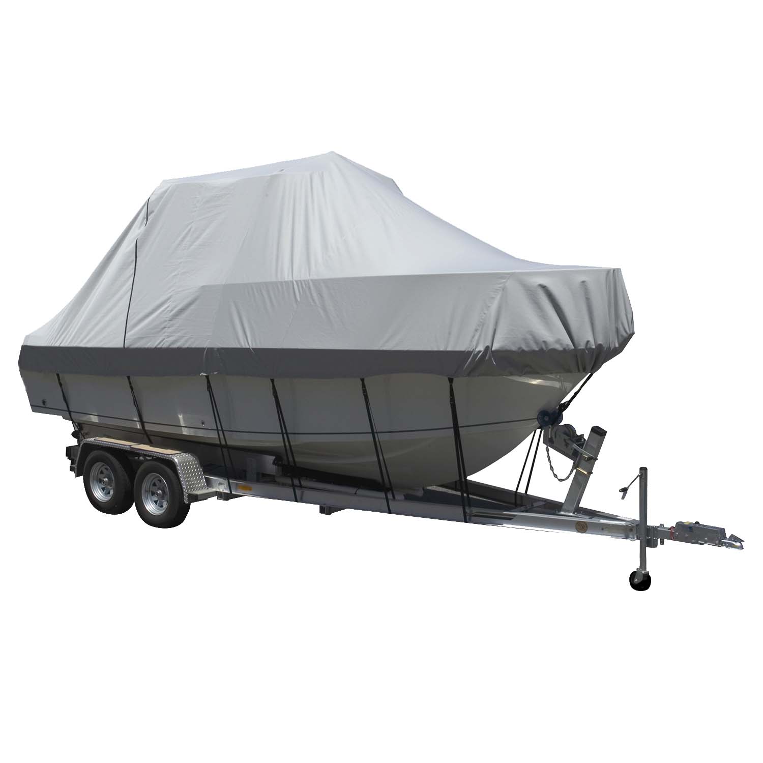 Carver Sun-DURA&reg; Specialty Boat Cover f/21.5' Walk Around Cuddy &amp; Center Console Boats - Grey