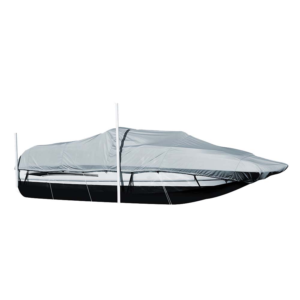 Carver Sun-DURA&reg; Styled-to-Fit Boat Cover f/22.5' Sterndrive Deck Boats w/Walk-Thru Windshield - Grey