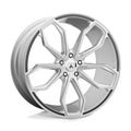 Asanti Black ABL19 20X10 BLANK BRUSHED SLV (108-130)