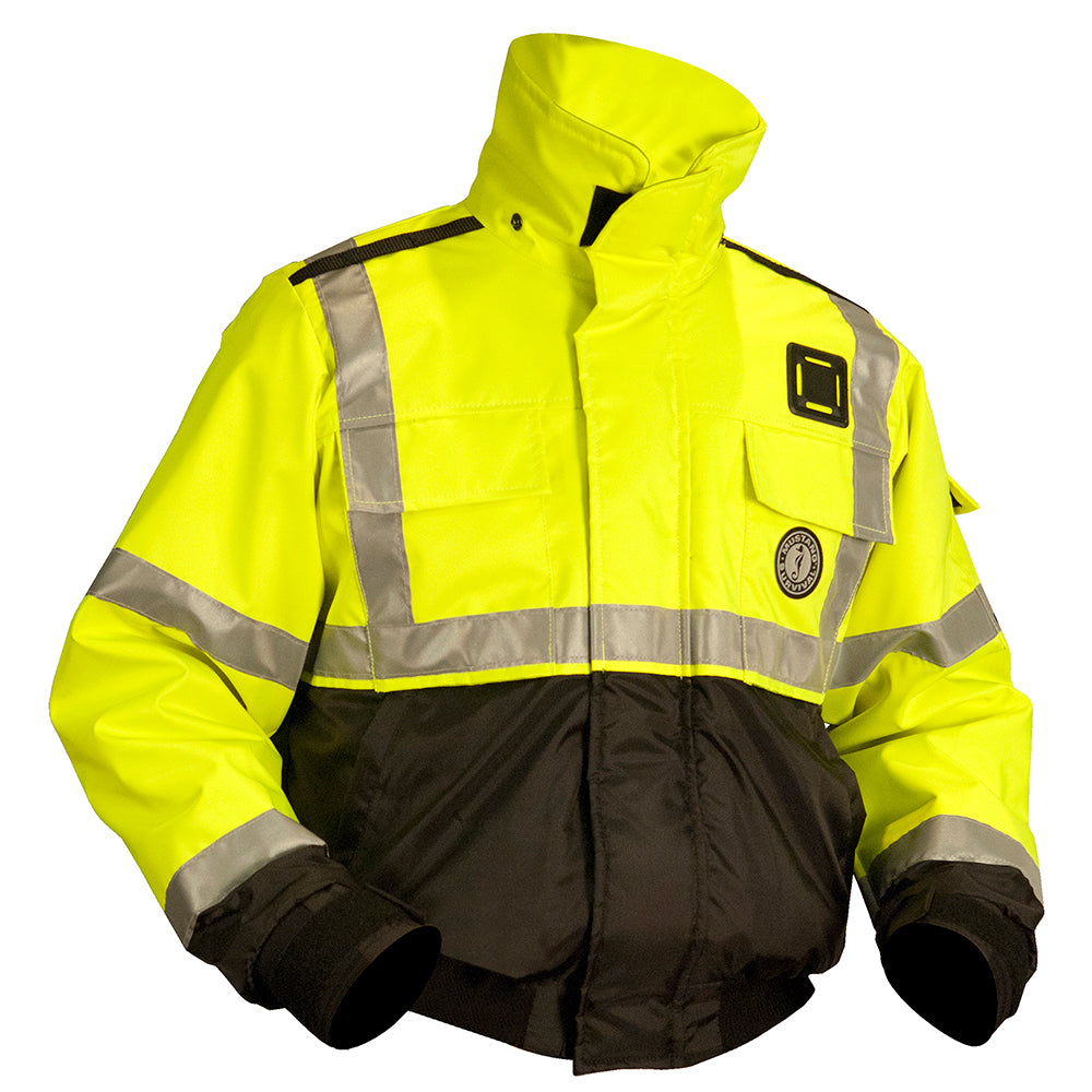 Mustang Ansi High Vis Flotation Bomber Jacket - Fluorescent / /