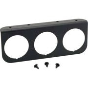 AUTO METER 2238 2IN 3-HOLE GAUGE PANEL, BLACK, ALUMINUM