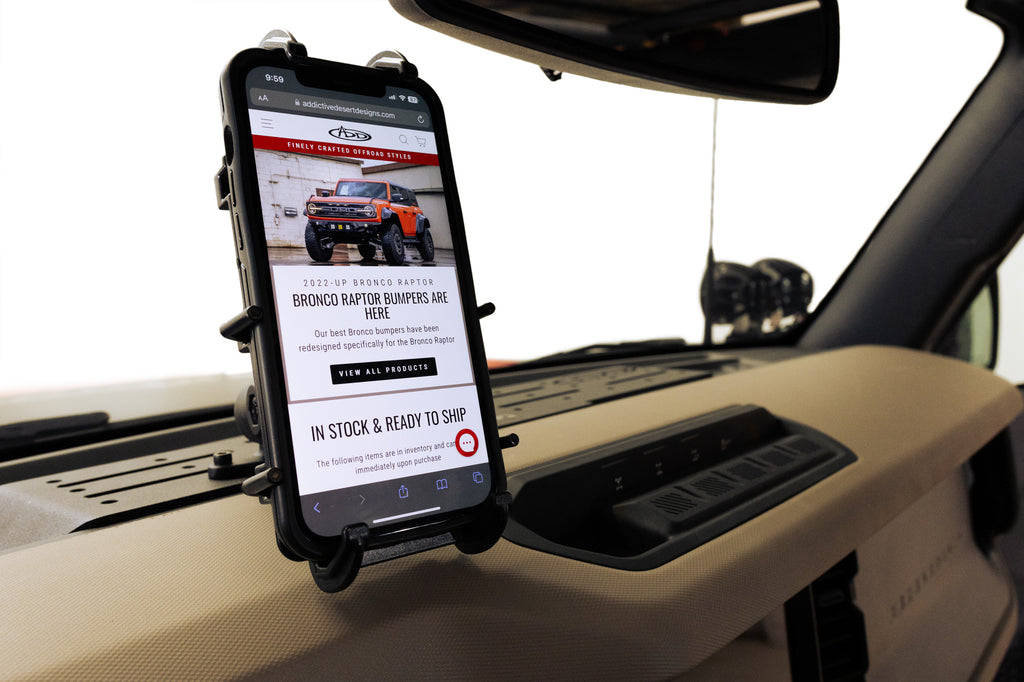 2021+ Ford Bronco & Bronco Raptor Digital Device Dash Mount