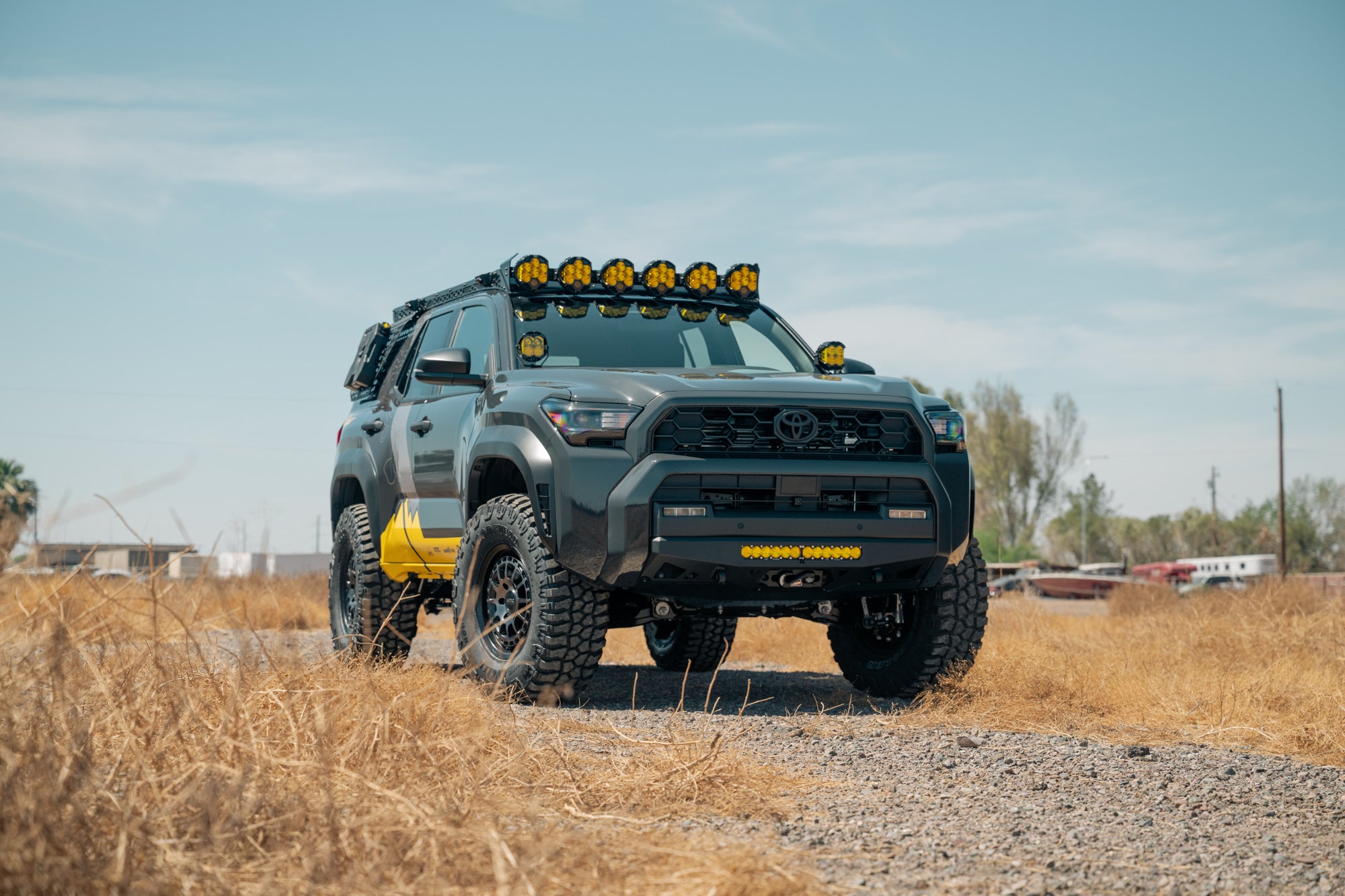 Toyota Roof Rack Baja Designs LP6 Round Light Mount