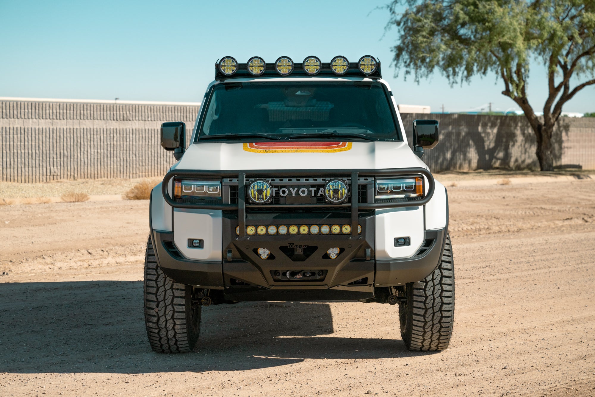 2024 Toyota Land Cruiser 6" Rigid Round Light Mount for Rago Roof Rack