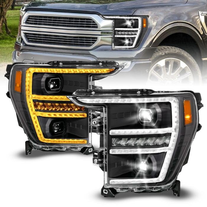 LED Hl F150 Driver Side Blk 21-23