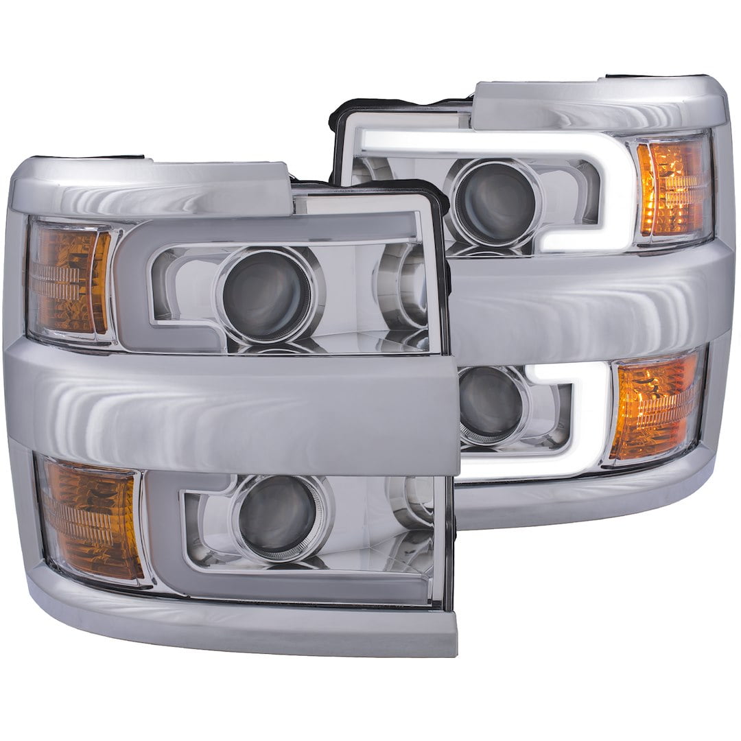 Projector Headlights W/ Plank Style