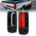 LED Taillights Black Housing Clear