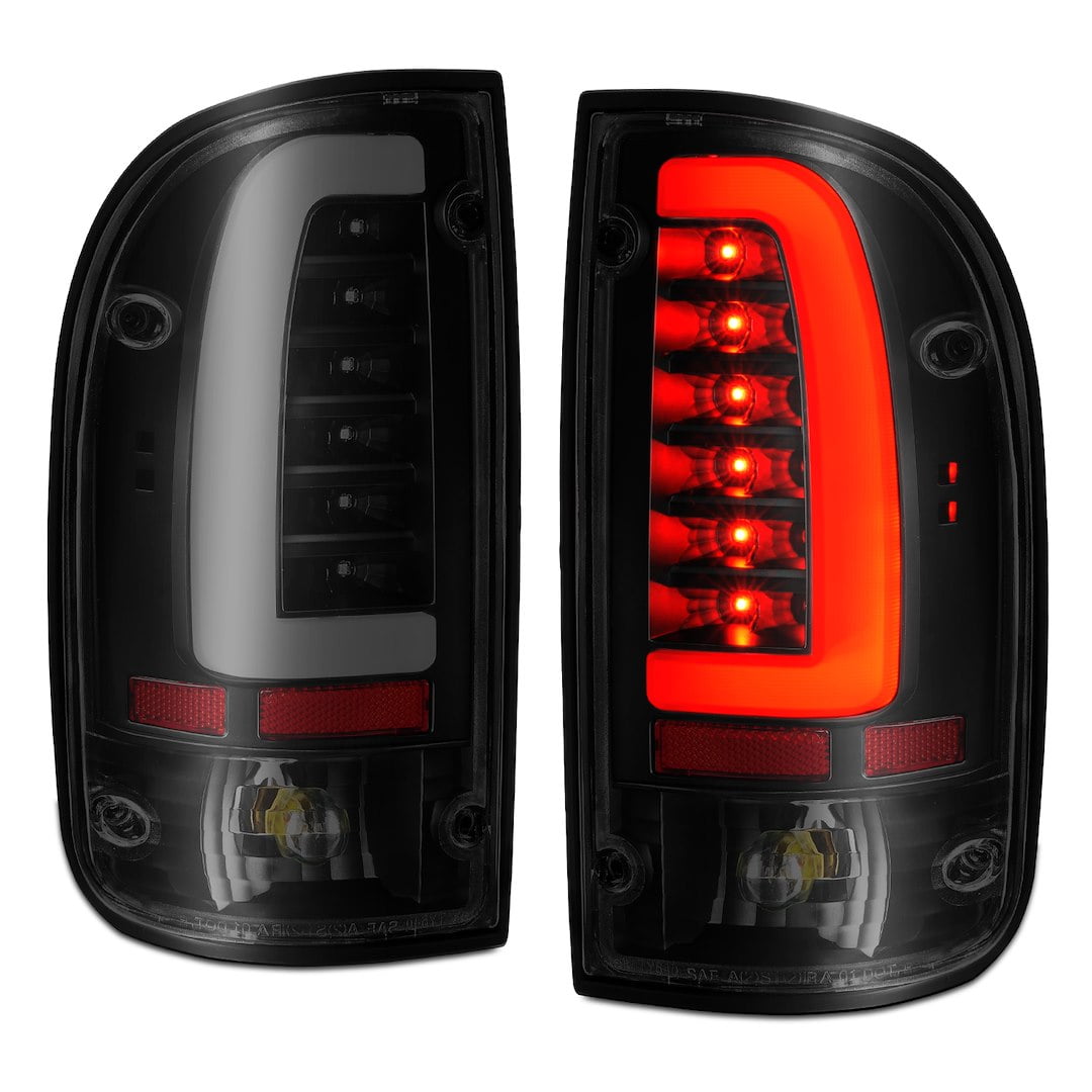 LED Taillights Black Housing Smoke